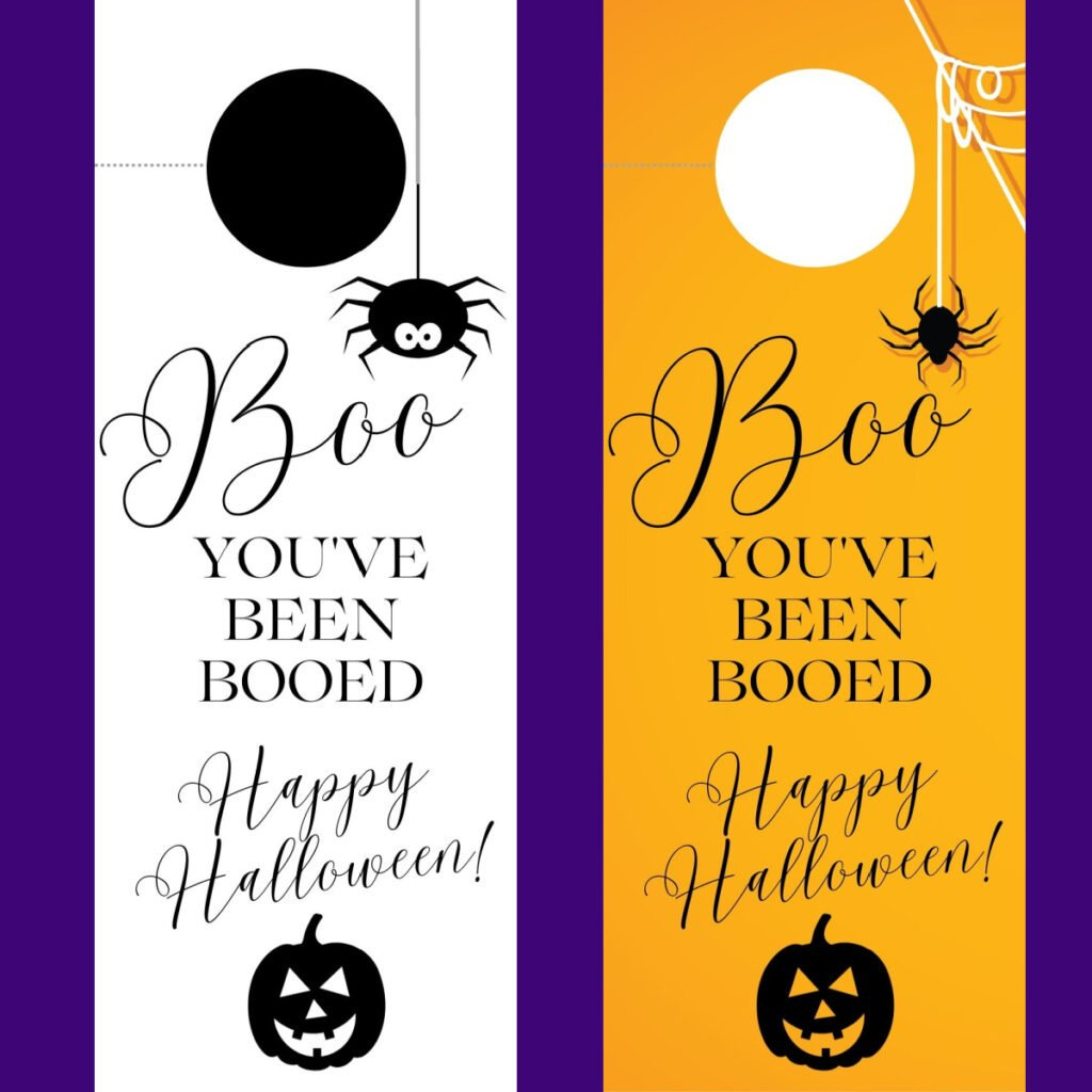 Creating A Halloween Boo Bag With Free Printable You'Ve Been Booed with Halloween Door Hangers Free Printable