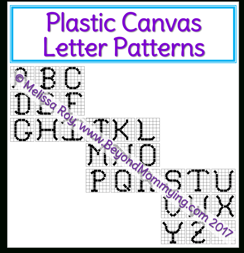 Creating With Plastic Canvas And Printable Plastic Canvas Letter with regard to Printable Plastic Canvas Patterns Free Online