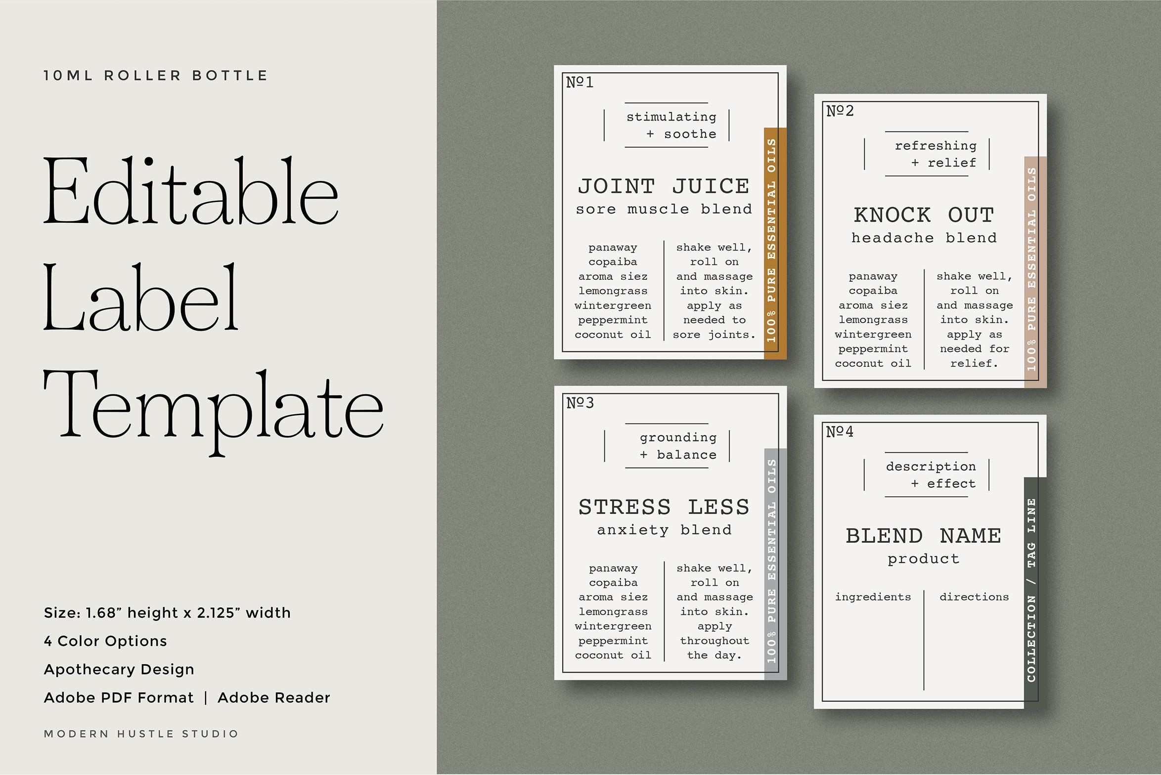 Creative Templates - Worksheets Library inside Free Printable Roller Bottle Labels