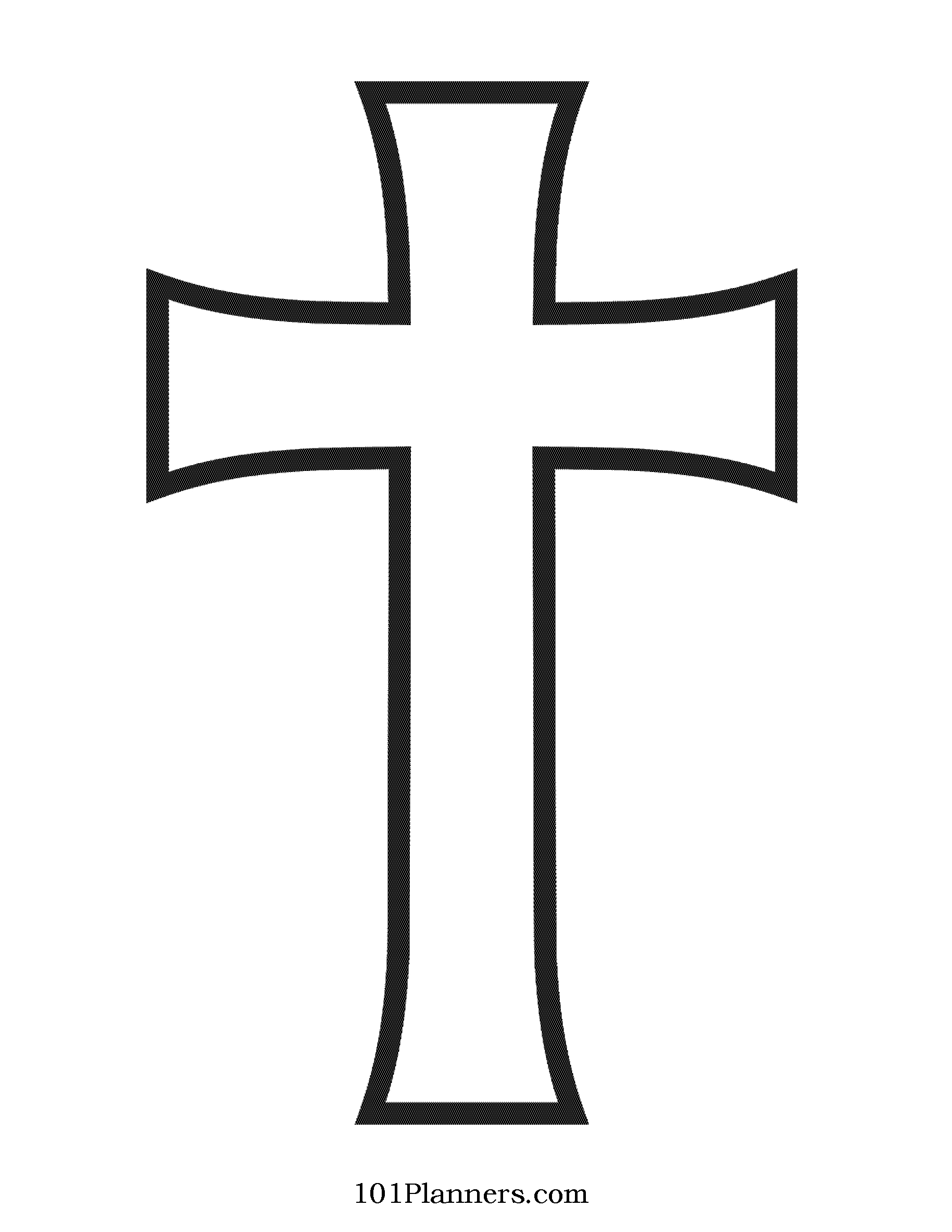 Cross Template | Cross Clipart Maker with Free Printable Cross Patterns