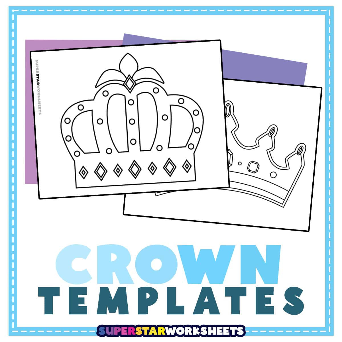 Crown Template (Free Printables) - Superstar Worksheets pertaining to Free Printable King Crown Template