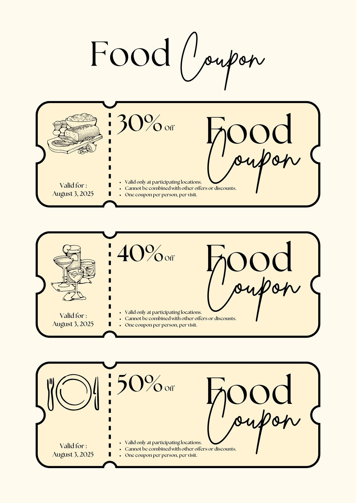 Customize 382+ Food Coupon Templates Online - Canva inside Free Printable Coupons For Food