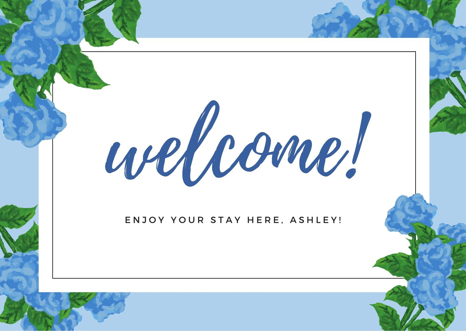 Customize 968+ Welcome Cards Templates Online - Canva - Worksheets intended for Free Printable Welcome Cards