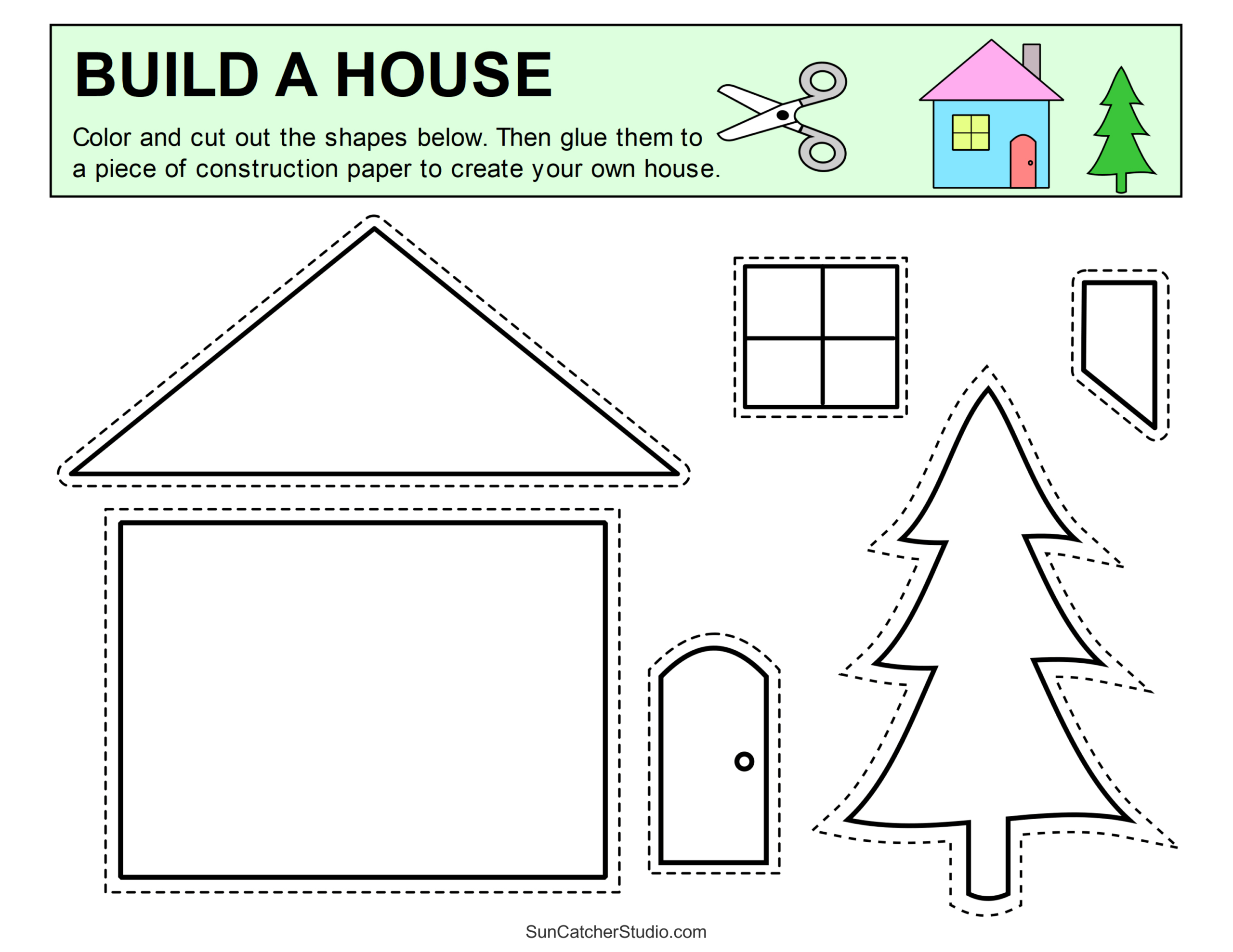 Cut And Paste Worksheets (Printable Activities For Kids) – Free in Free Printable Kindergarten Worksheets Cut And Paste