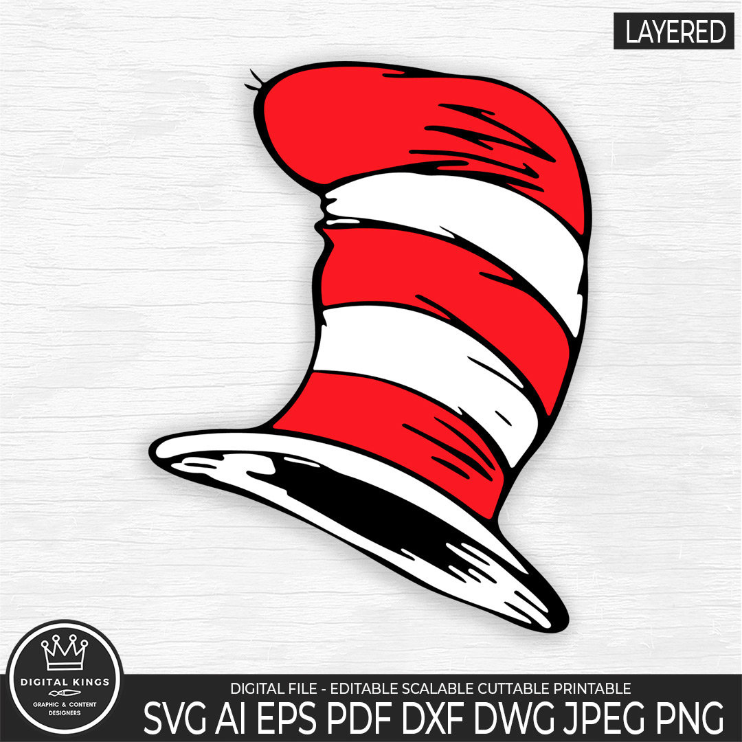 Cut Out Free Printable Cat In The Hat Template Cat In The Hat Clip Art intended for Free Printable Cat In The Hat Clip Art