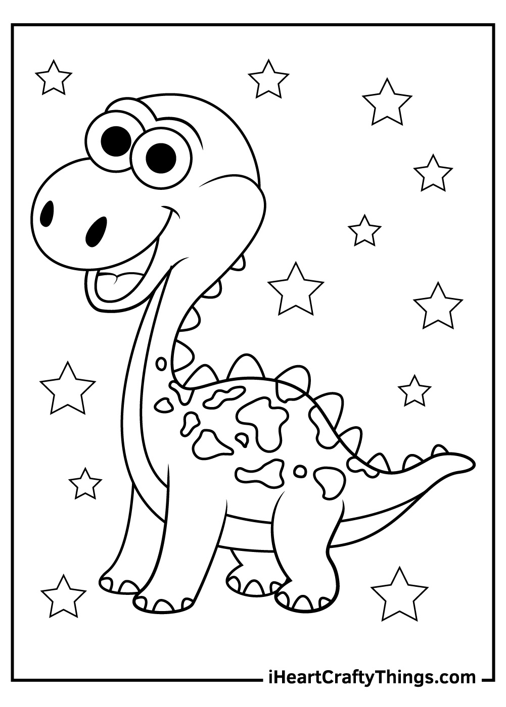 Cute Dinosaurs Coloring Pages (100% Free Printables) - Worksheets pertaining to Free Printable Dinosaur Coloring Pages