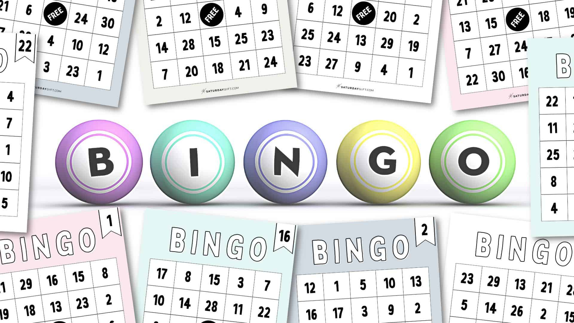 Cute &amp; Free Printable Bingo Cards - 30 Cards + Calling Sheet for Free Printable Bingo Cards Random Numbers