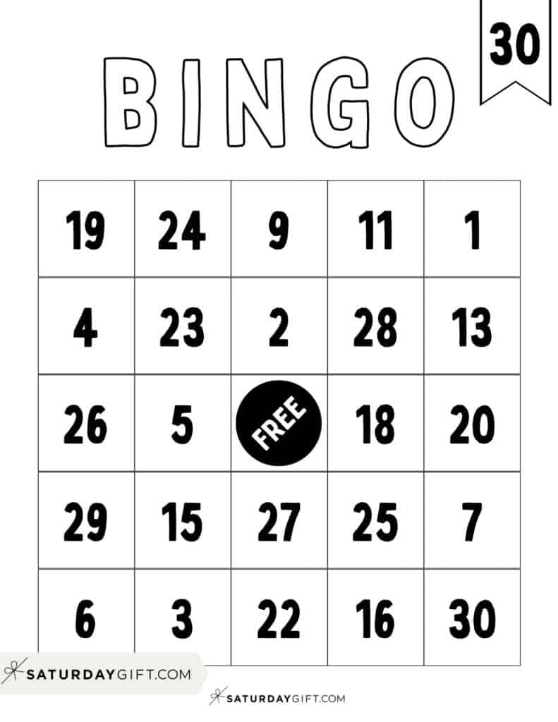 Cute & Free Printable Bingo Cards - 30 Cards + Calling Sheet intended for Free Printable Bingo Cards Random Numbers