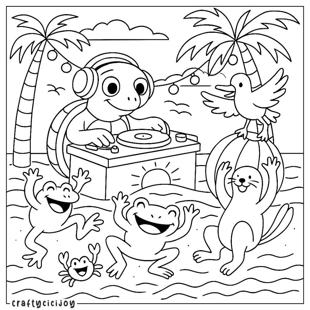 Cute Summer Coloring Sheets (15 Free Pdf Printables throughout Free Printable Hoy Sheets