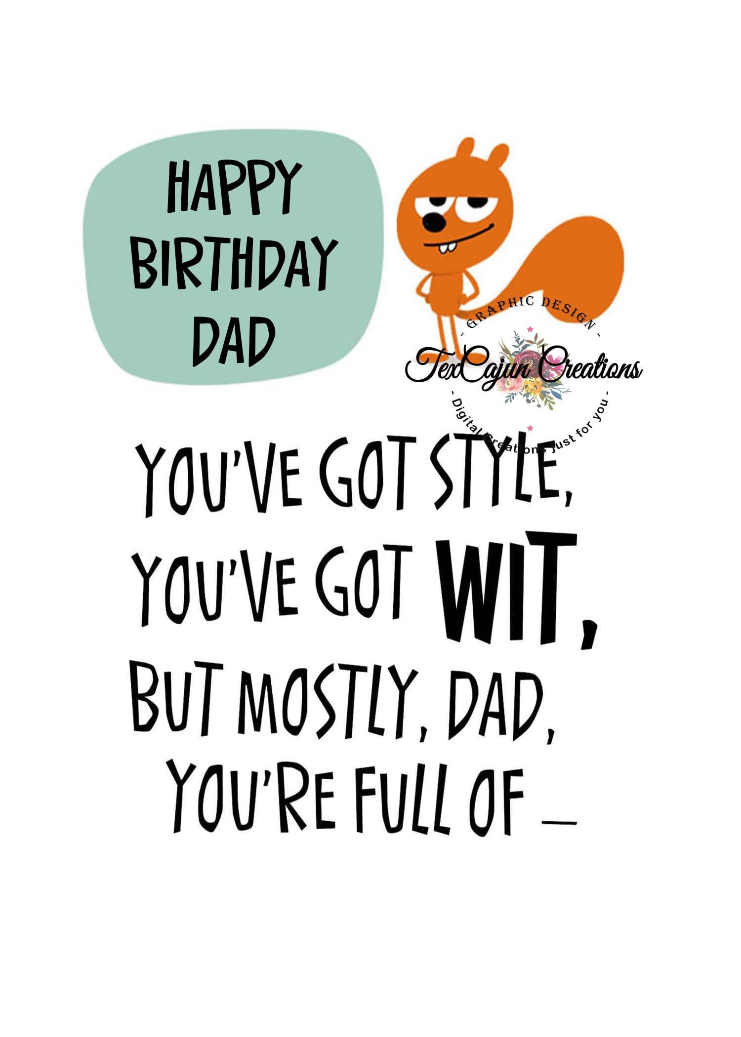 Dad'S Birthday Card, Dad'S Birthday, Card For Dad, Happy Birthday with Free Printable Funny Birthday Cards For Dad