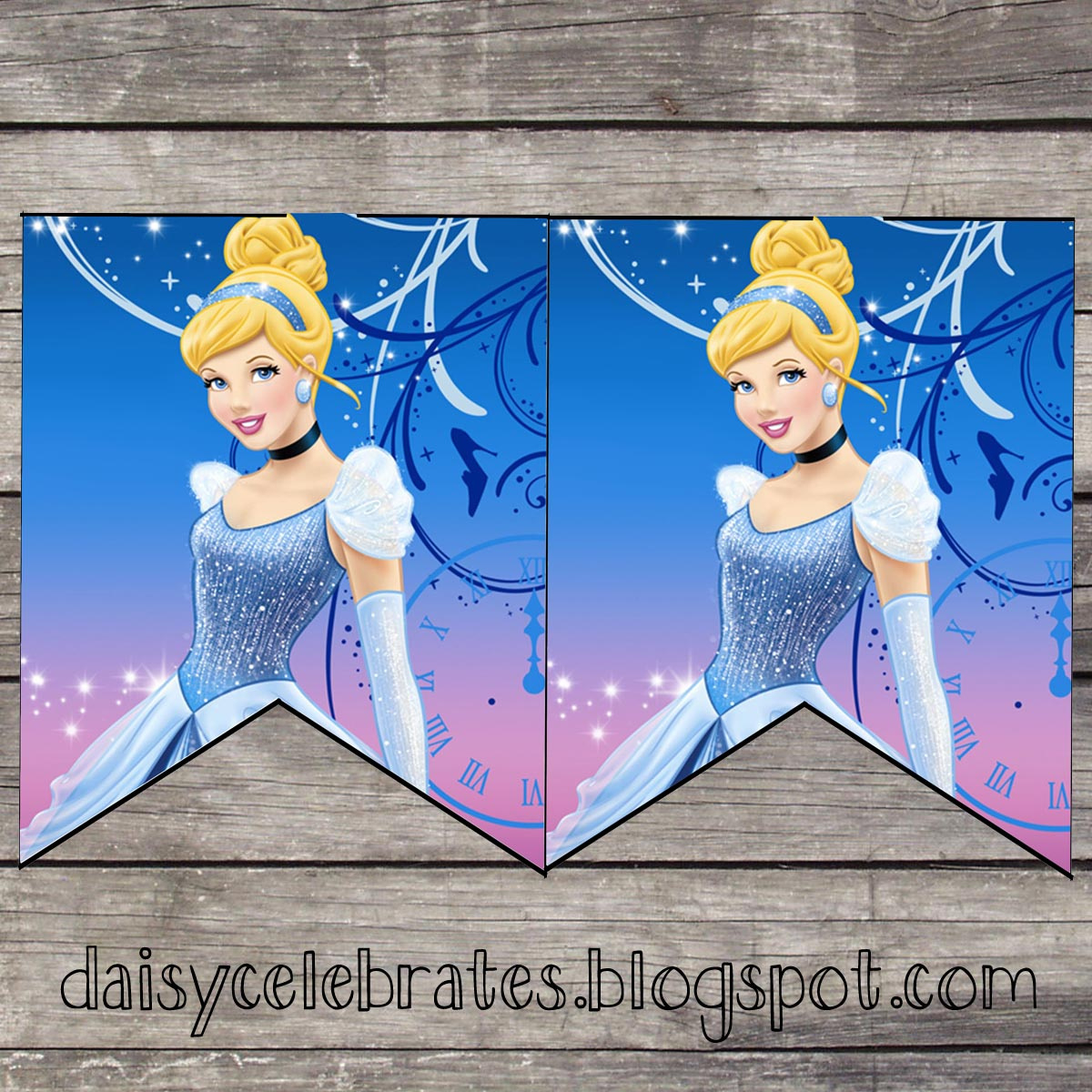 Daisy Celebrates: Disney Princess Birthday Party Printable Files within Free Printable Princess Birthday Banner