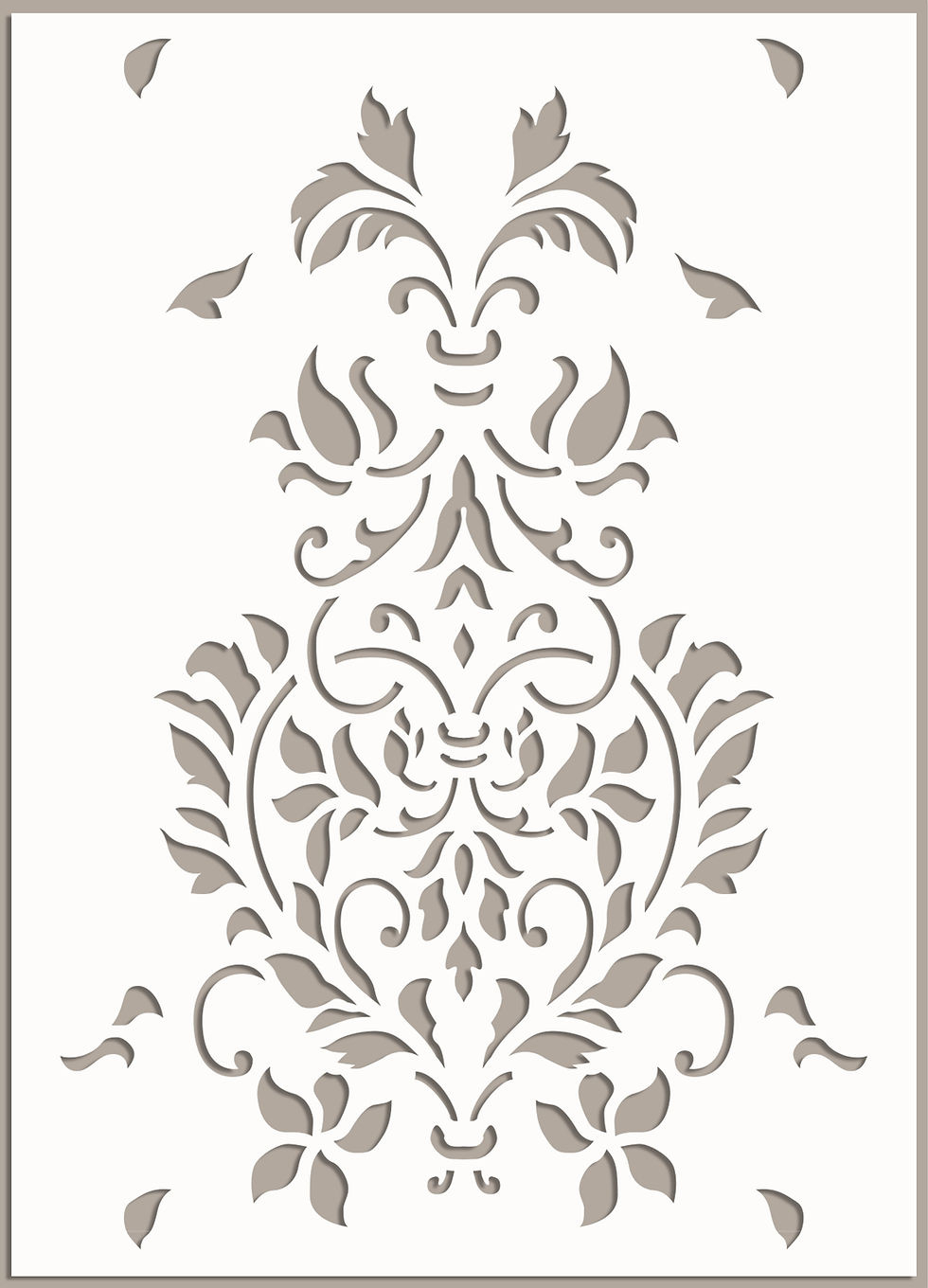 Damask Pattern Stencil | Ed Laser Studio regarding Damask Stencil Printable Free
