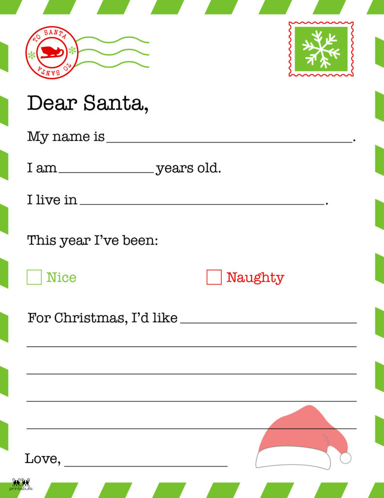 Dear Santa Letter Printables - Free | Printabulls with regard to Free Printable Dear Santa Stationary