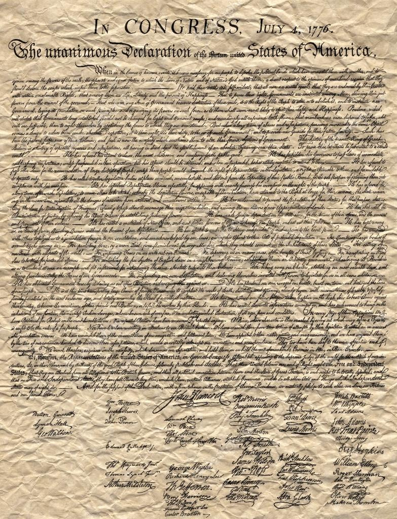 Declaration Of Independence Stock Illustration©Lawcain #67946937 for Free Printable Copy Of The Declaration Of Independence