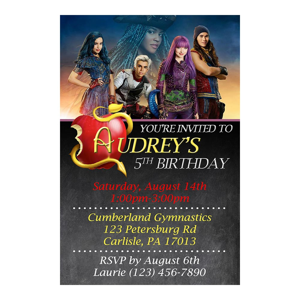 Descendants Invitations - General Prints with regard to Free Printable Descendants Invitations