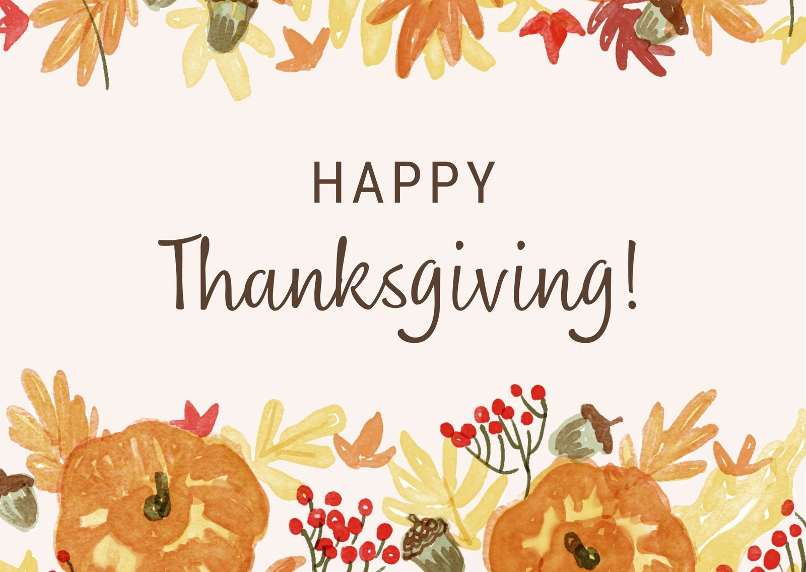 Design And Print Custom Landscape Thanksgiving Cards | Canva pertaining to Free Printable Thanksgiving Cards