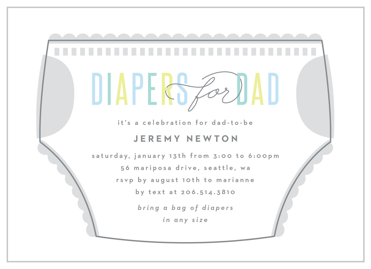 Diaper Party Invitation Free Printable Diaper Invitation Template for Free Printable Baby Shower Diaper Invitation Templates