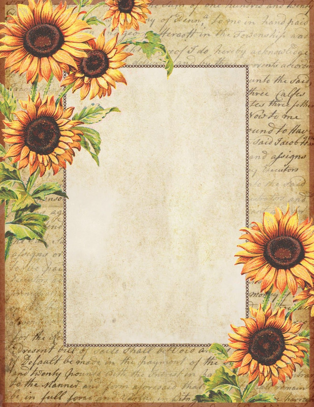 Discover 120 Borders And Frames Ideas | Printable Frames with regard to Free Printable Sunflower Stationery