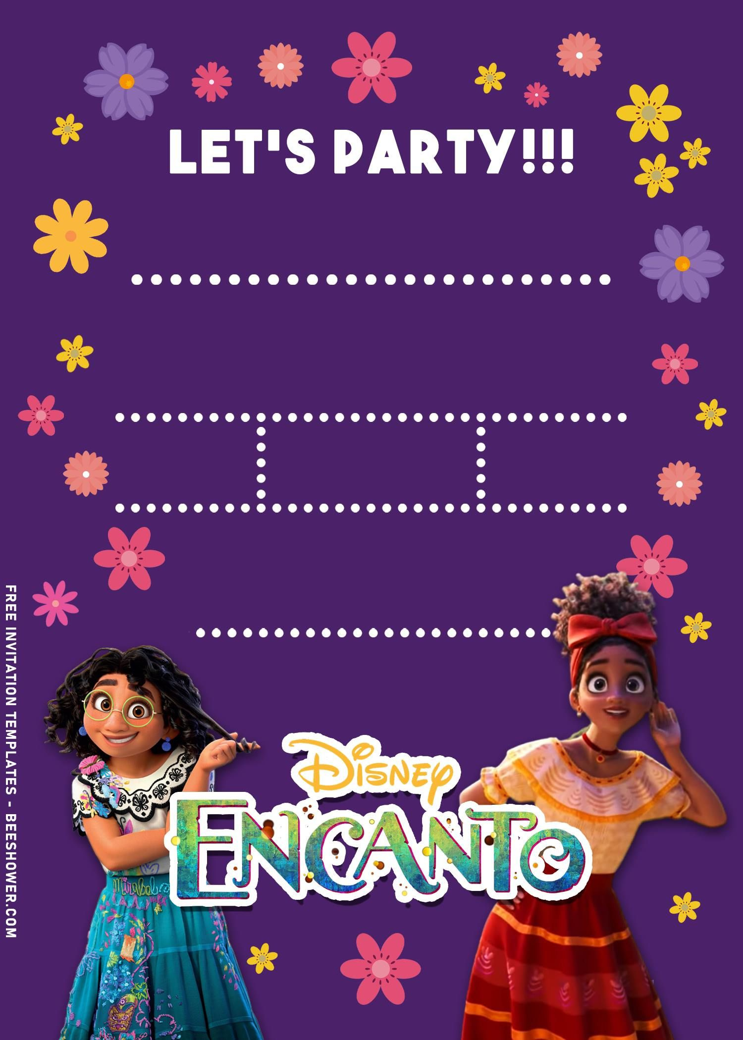 Discover 13 Madrigal Family Invi Template And Encanto Birthday with Free Printable Birthday Invitations Pinterest