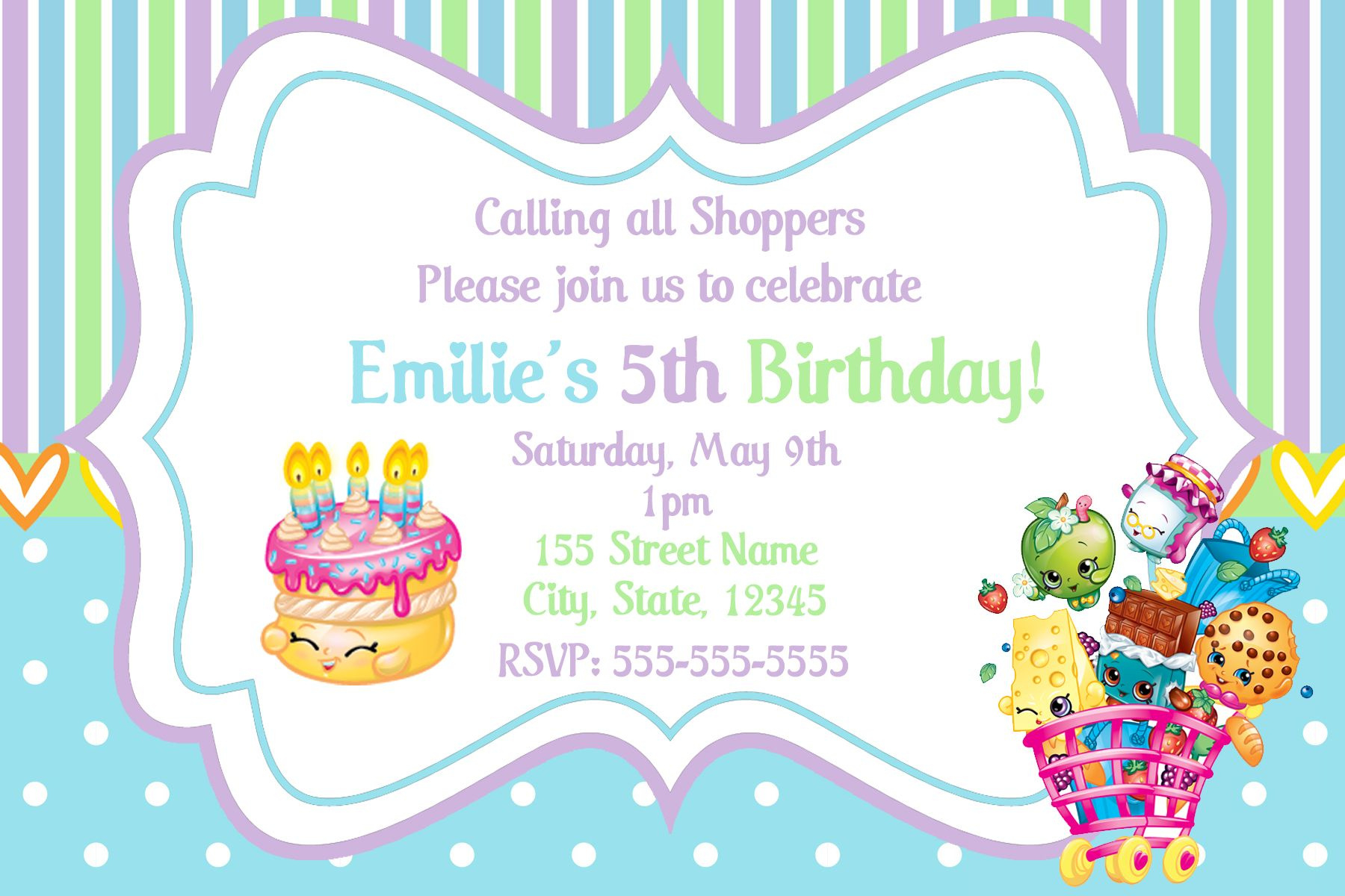 Discover 15 Shopkins And Shopkins Birthday Party Ideas | Shopkins in Free Printable Shopkins Invitations