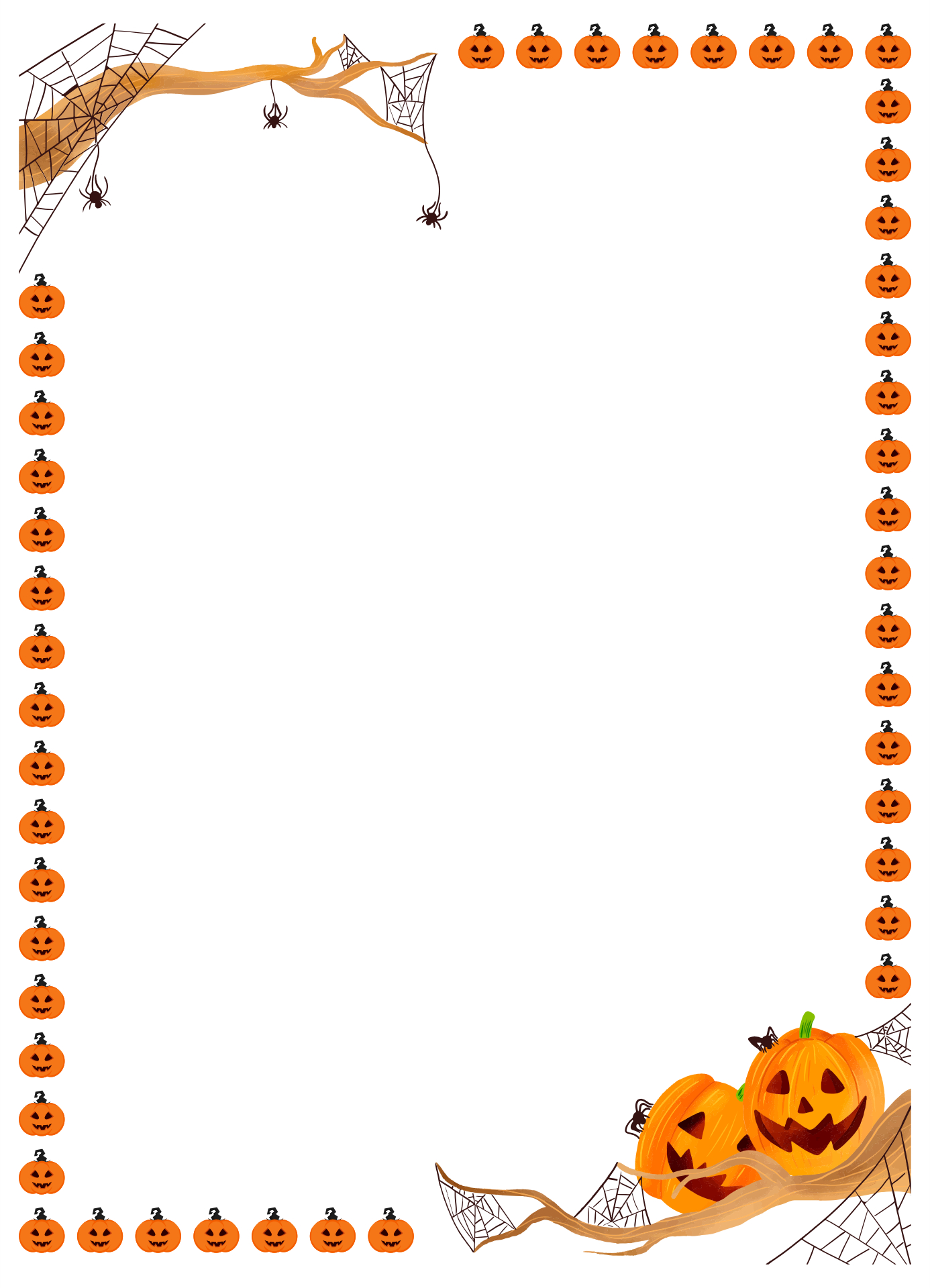 Discover 56 Halloween And Kids Spider-Themed Crafts Ideas regarding Free Printable Halloween Stationery Borders