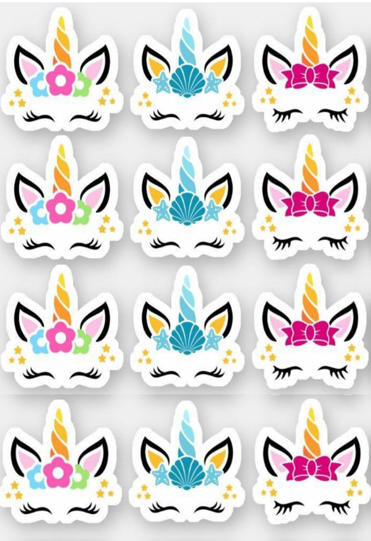 Discover 7 Topper And Baby Print Art Ideas | Unicorn Birthday Cake inside Free Printable Unicorn Cupcake Toppers