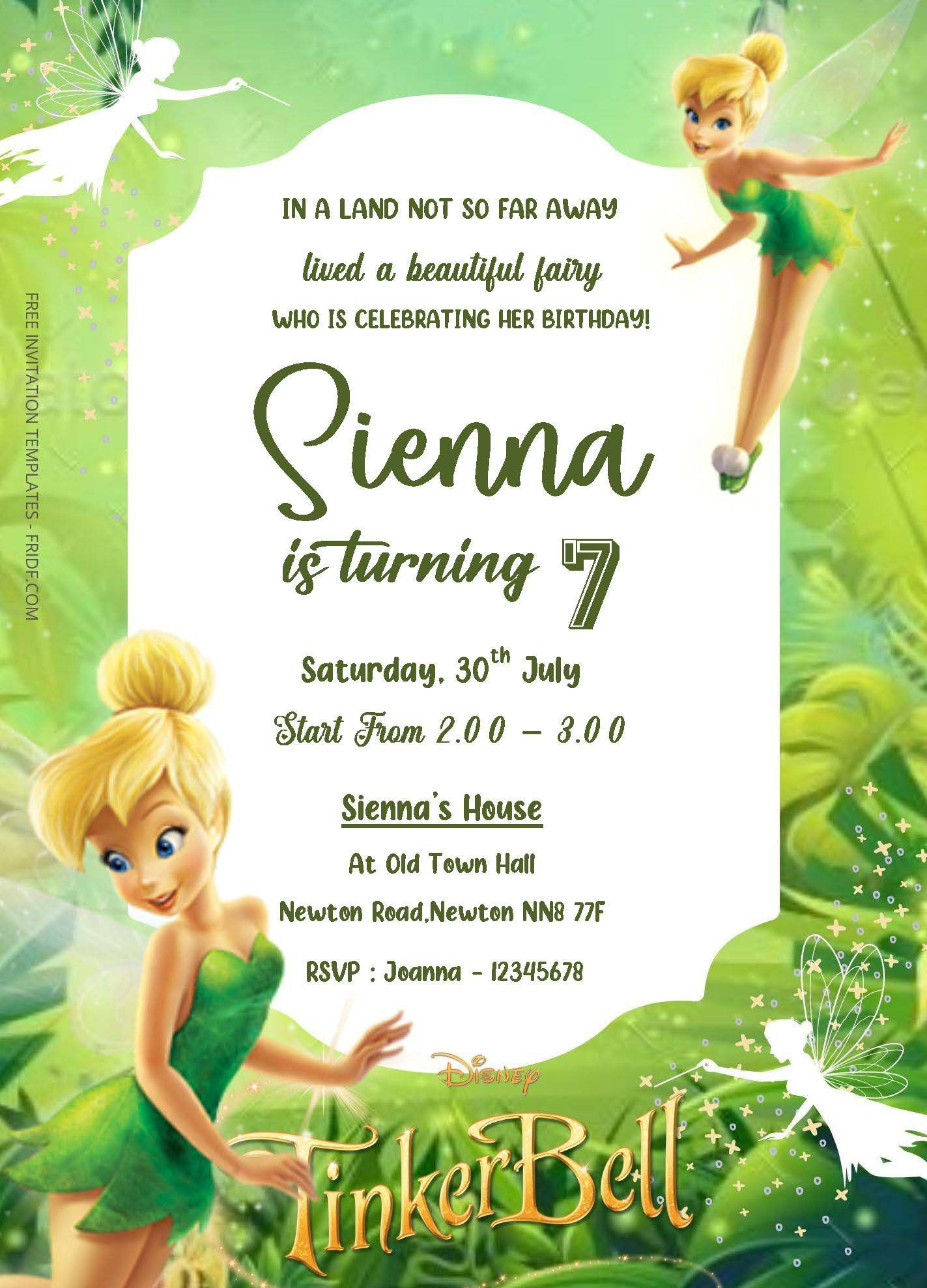 Discover 9 Tinkerbell Party Invitation And Tinkerbell Party Ideas with Free Tinkerbell Printable Birthday Invitations