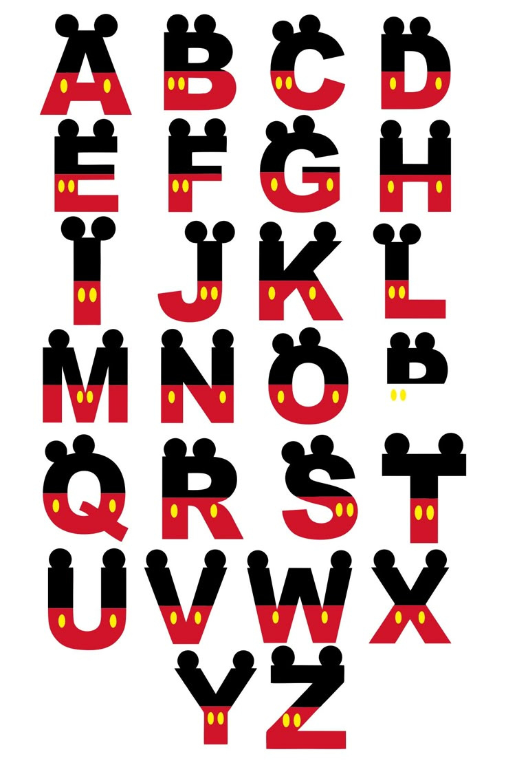 Disney Letters - 10 Free Pdf Printables | Printablee regarding Free Printable Disney Alphabet Letters