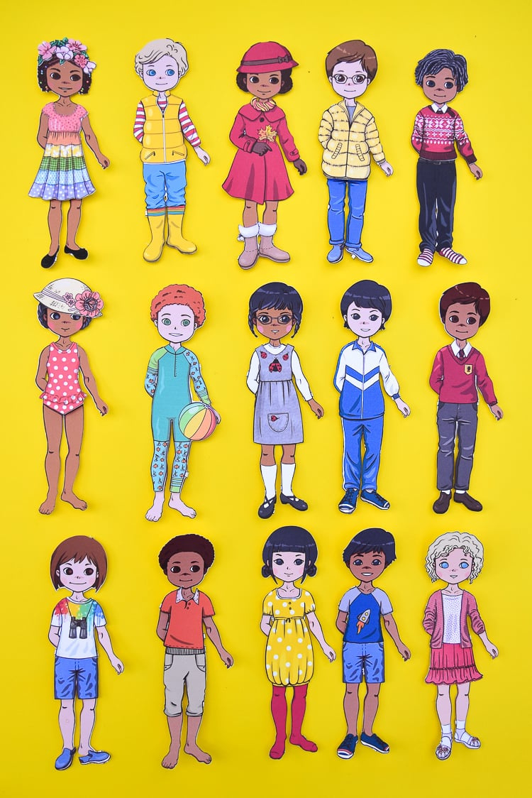 Diverse Paper Dolls with regard to Free Printable Paper Dolls From Around The World
