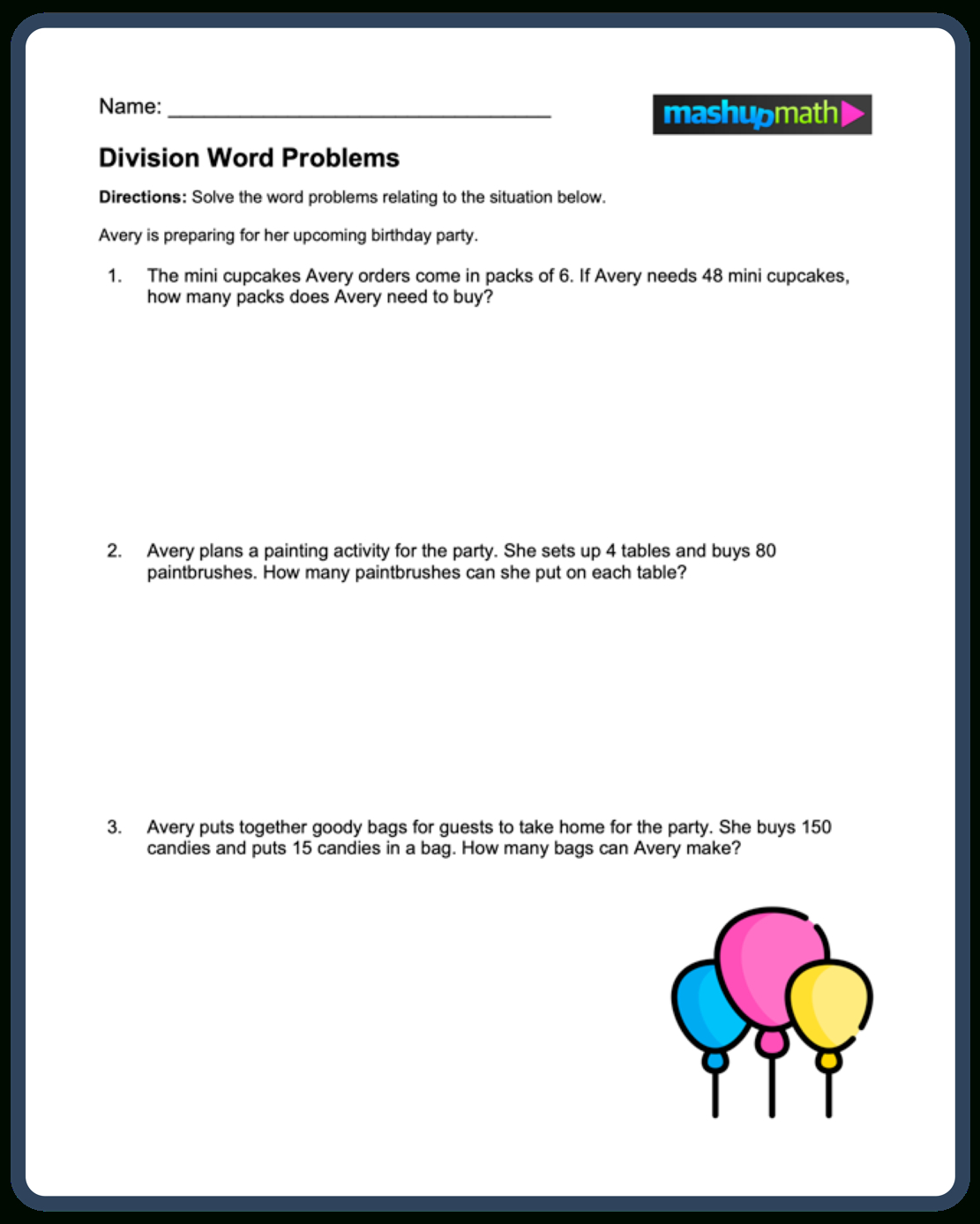 Division Word Problems—Free Worksheets For Grades 3-5 — Mashup inside Free Printable Division Word Problems Worksheets For Grade 3