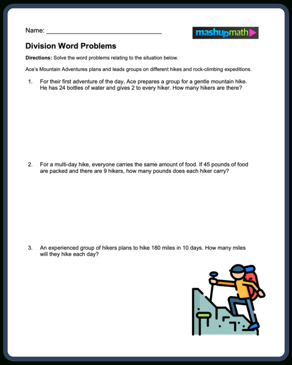 Division Word Problems—Free Worksheets For Grades 3-5 — Mashup intended for Free Printable Division Word Problems Worksheets For Grade 3