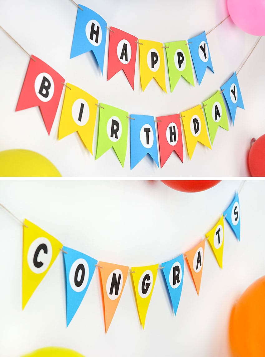 Diy Banner | Happy Birthday Banner Printable (Customizable Letters!) regarding Diy Birthday Banner Free Printable
