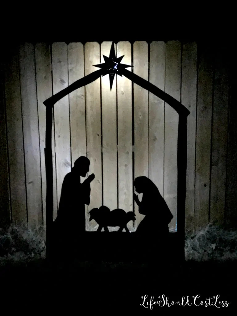 Diy Outdoor Nativity Scene (Free Printable Pdf Template) - Life with regard to Free Printable Nativity Silhouette