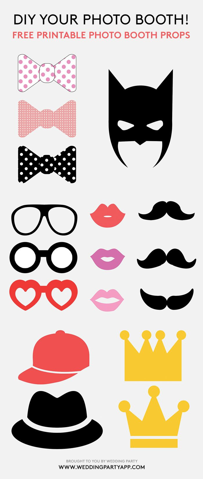 Diy Photo Booth Props, Photo Booth Props, Photo Booth Printables throughout Free Printable Photo Booth Props