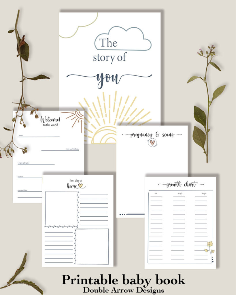 Diy Printable Baby Book Pages Perfect Gift For A Mom To Be - intended for Free Printable Baby Journal Pages