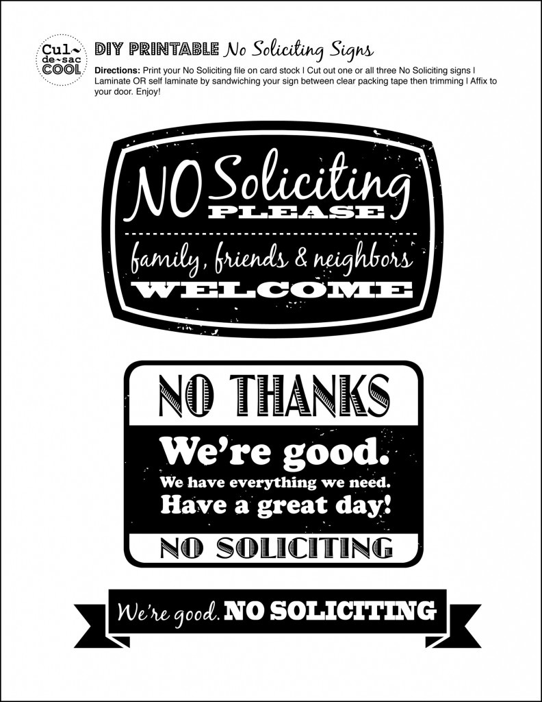 Diy Printable No Soliciting Signs - - Worksheets Library throughout Free Printable No Soliciting Sign