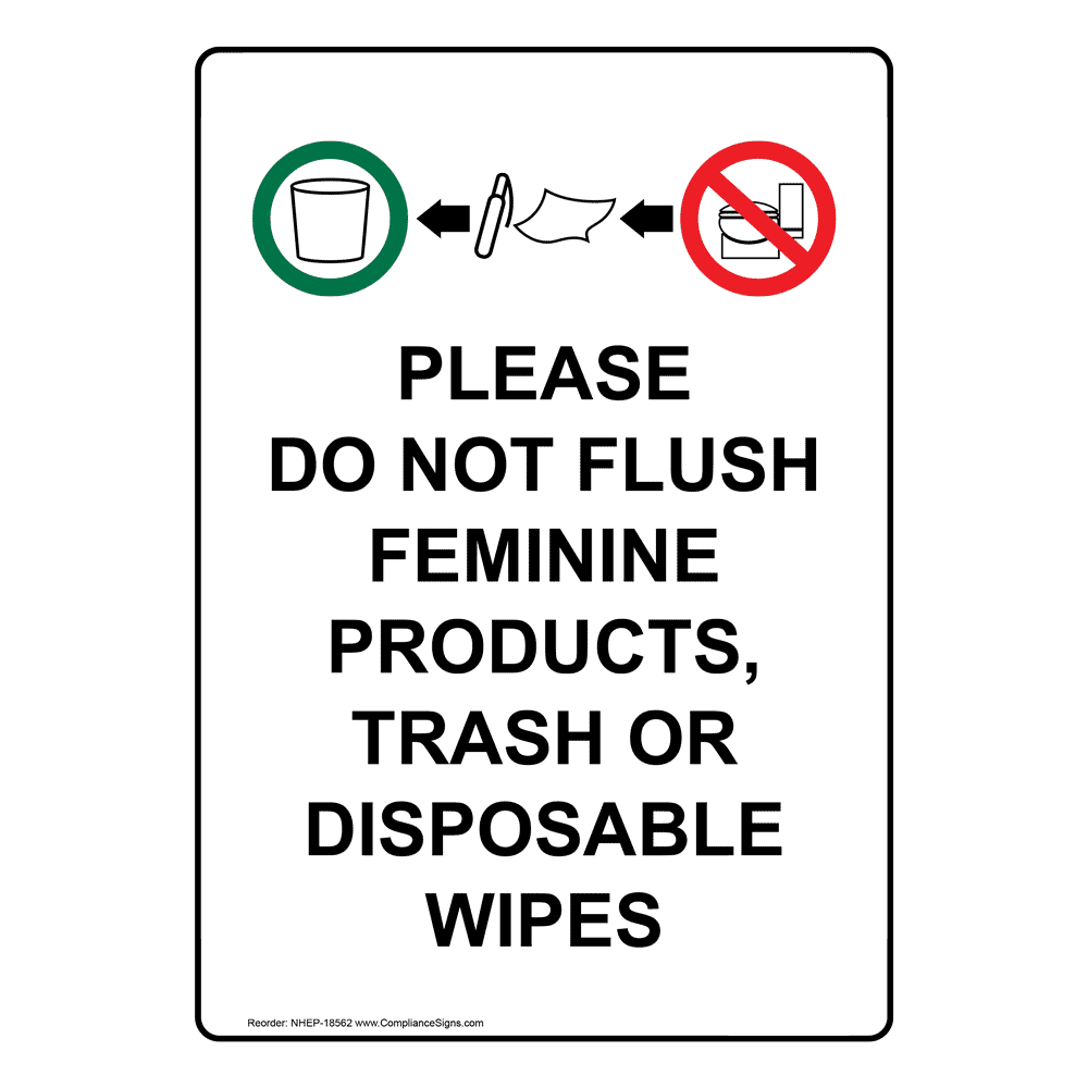 Do Not Flush Signs And Labels - Many Options - Easy Order in Free Printable Do Not Flush Signs