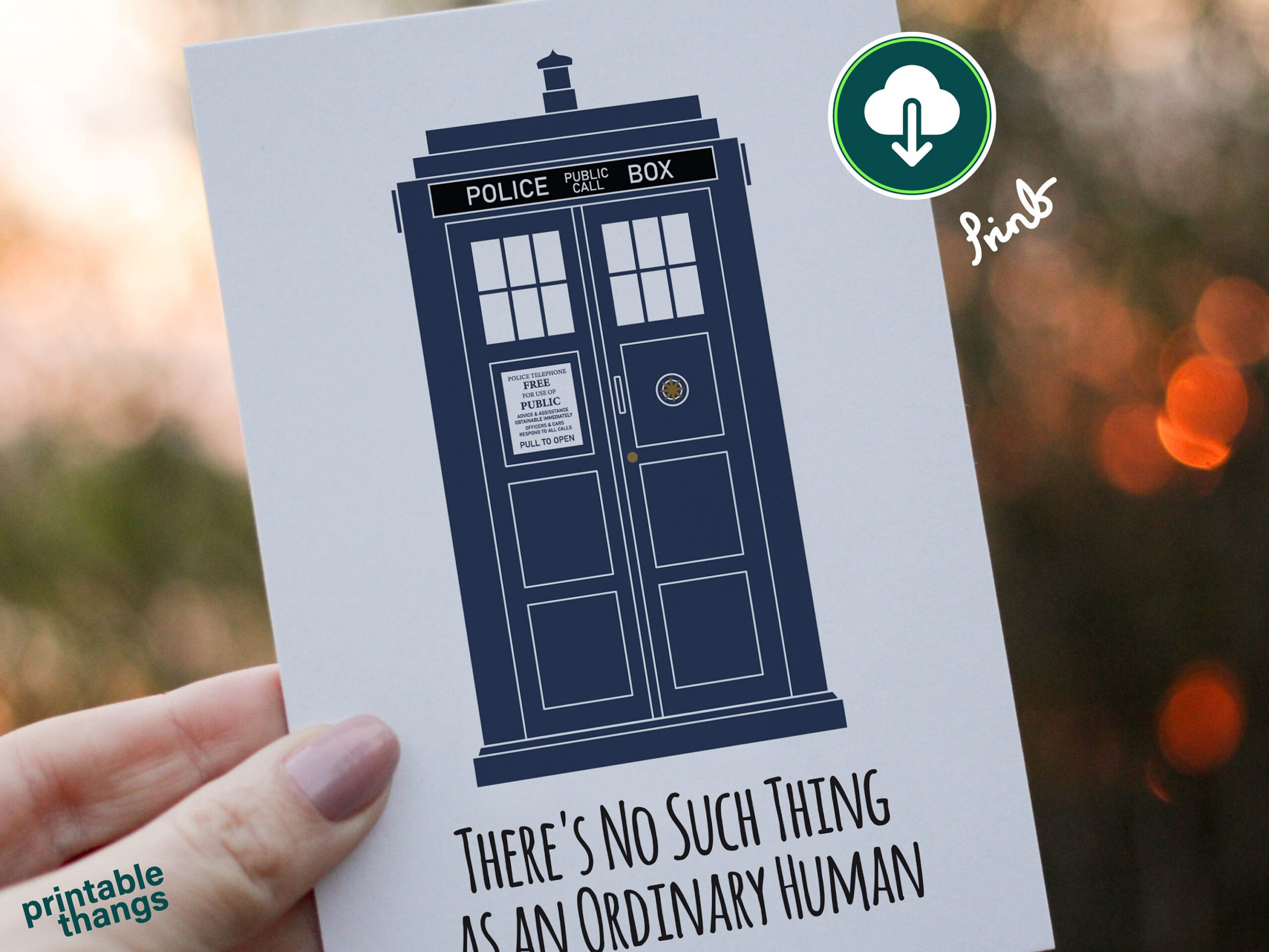 Doctor Who | Tardis | Birthday Card | Printable | Pdf | Jpg with Free Printable Dr Who Birthday Card