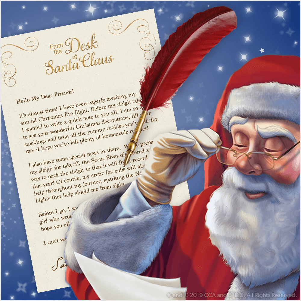 Download A Free, Printable Letter From Santa | The Elf On The Shelf with Free Printable Letter From Santa Template
