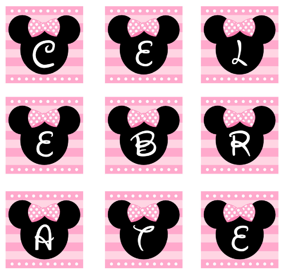 Download These Free Pink Minnie Mouse Party Printables! | Catch My in Free Minnie Mouse Printable Templates