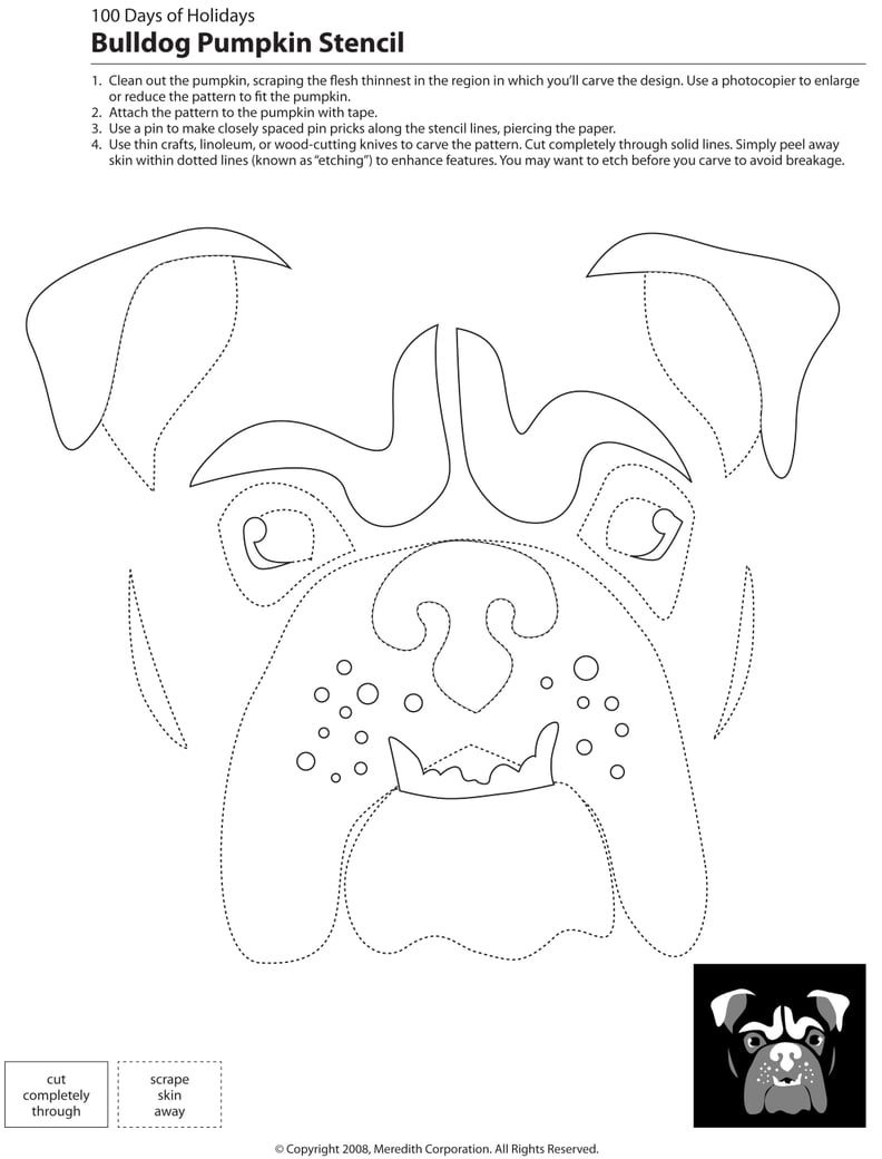Downloadable Dog Breed Pumpkin Stencils | Ps Pets in Free Printable Pumpkin Carving Templates Dog