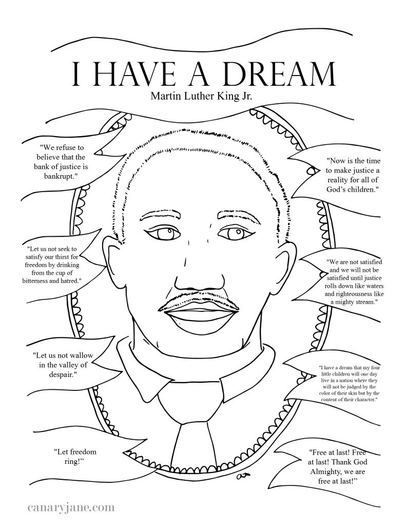 Dr. Martin Luther King Jr. Coloring Page | Free Printable Coloring pertaining to Martin Luther King Free Printable Coloring Pages