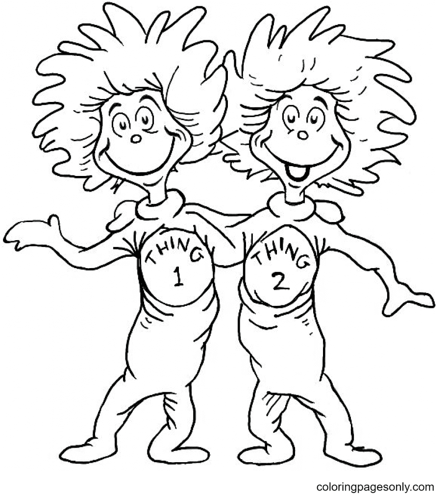 Dr. Seuss Coloring Pages Printable For Free Download - Worksheets for Free Printable Dr Seuss Characters