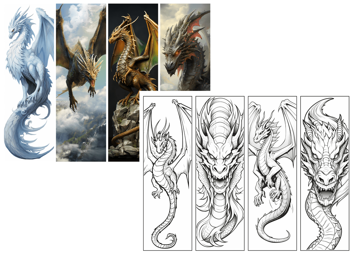 Dragon Bookmark: Free Printable Bookmarks For Your Book | Skip To for Free Printable Dragon Bookmarks
