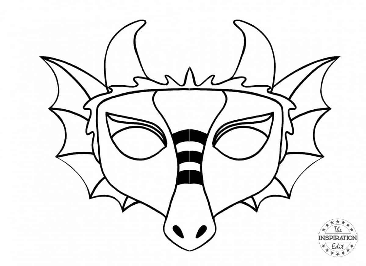 Dragon Face Template pertaining to Dragon Mask Printable Free