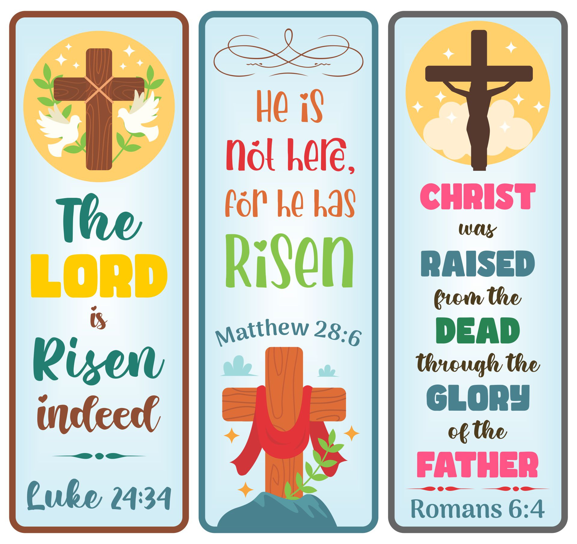 Easter Bookmarks Free Printable - Printable Party Favors with Free Printable Religious Easter Bookmarks