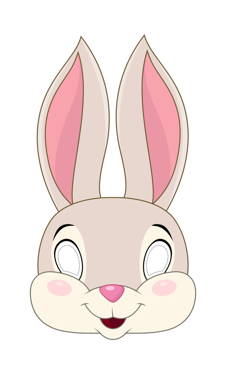 Easter Bunny Masks - 10 Free Pdf Printables | Printablee intended for Free Printable Easter Masks