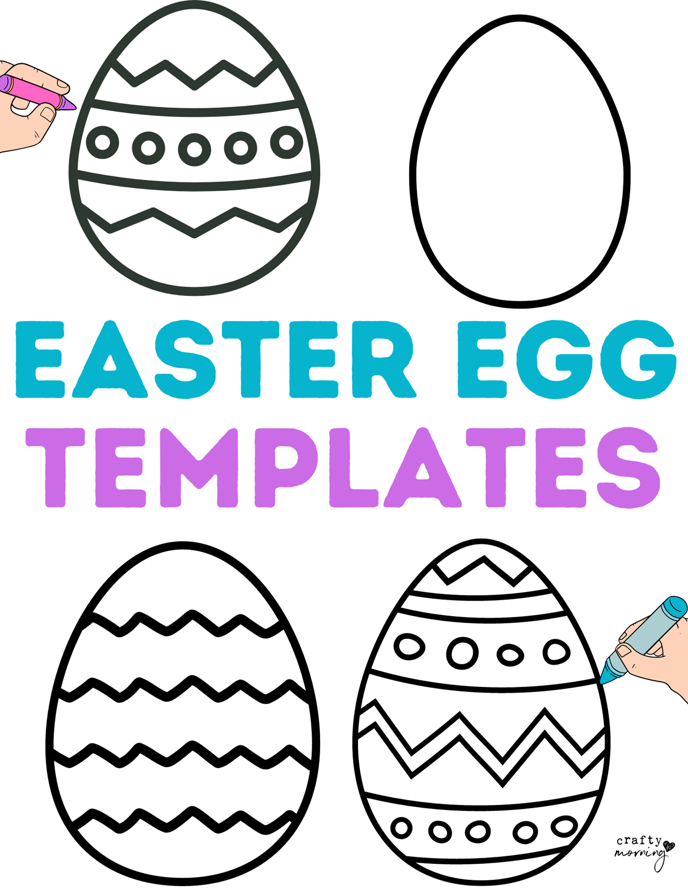 Easter Egg Template To Print - Crafty Morning in Easter Egg Template Free Printable