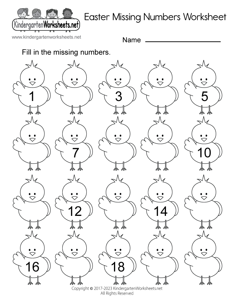 Easter Missing Numbers Worksheet - Free Printable, Digital, & Pdf with regard to Free Printable Missing Number Worksheets