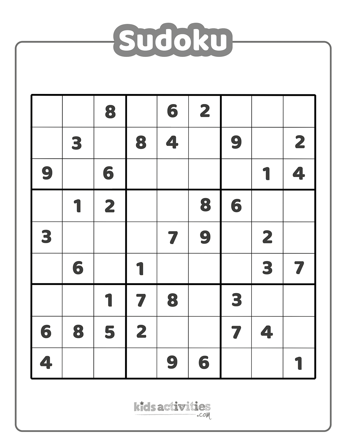Easy And Hard Sudoku Printables Kids Activities Blog throughout Free Printable Sudoku Pdf